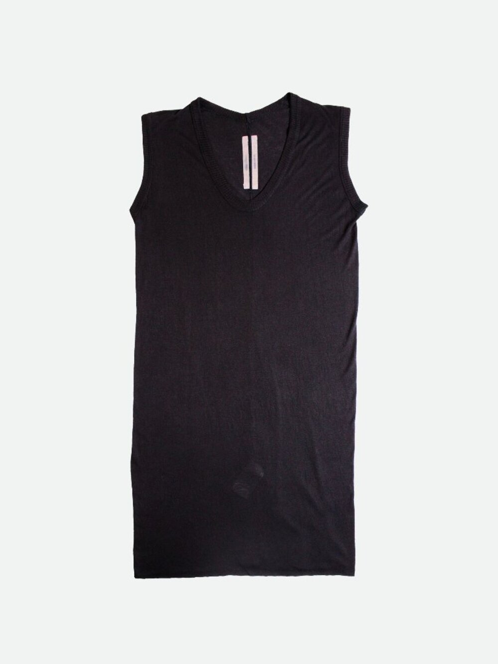 Rick Owens - SS15 Faun V-Neck Sleeveless Tee - IT 38/US 4 - Black